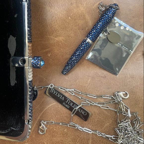 Sylvia Toledano Swarovski clutch "AFH" monogram - Picture 4 of 6